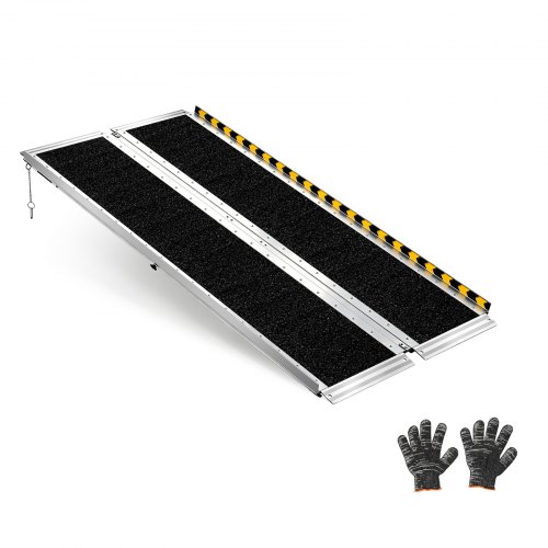 Foldbar aluminiums kørestolsrampe 152 cm