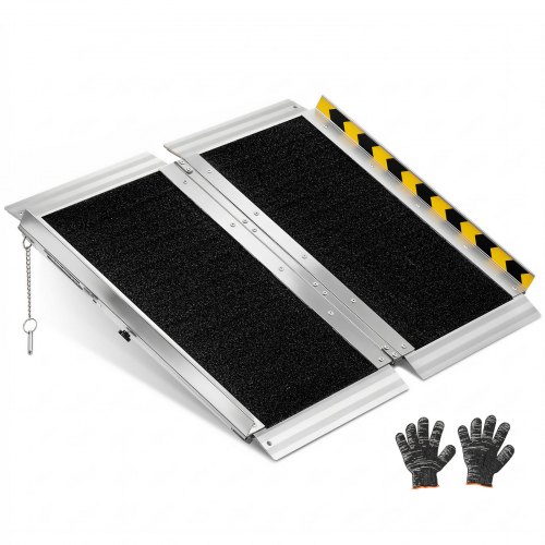 Kompakt foldbar aluminiumsrampe 61 cm til ét trin